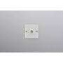 EU 1G Toggle Switch/w/out B+P Logo/White