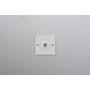 EU 1G Toggle Switch/w/out B+P Logo/White
