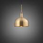 Forked Pendant/Brass/Large Brass Shade