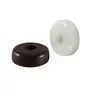 Glijder 21mm wit, hoogte 6,5mm met schroefgat 3,5mm