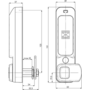 Mauer ELLcam 2.0 Mifare® verticaal, zwart