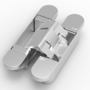 Scharnier invisible NEO-M6 mat chroom, VE=9