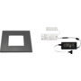 6x Quadrum mat zwart 12V + ZigBee ontvanger + Driver 24W