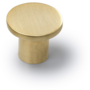 Knop DISC geborsteld goud 33mm