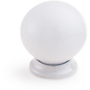 Knop kunststof wit diameter 34mm
