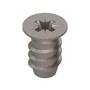 Euroschroef 6 x 10,0mm PK vernikkeld