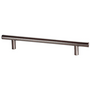 Relinggreep 12x252mm, hoh. 192mm RVS geborsteld hoogte 32mm
