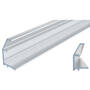 Ocean 1 greeplijst zilver, lengte 2500mm v/ 18mm
