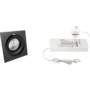 4xCádiz Vierk. zwart+4xpowerled+4xverl.+ZigBee