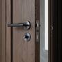 Door Handle Set/Linear/Welders Black
