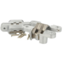 VICI scharnier 118x27 zamak RVS geborsteld