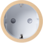 Rond 2.0 Socket F - t.less - brushed brass - white cup