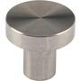Knop diameter 30mm RVS geborsteld, hoogte 28mm