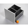 Afvalsortering v. Legrabox, grijs, 2 emmers 14L + draagplaat