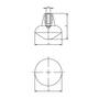 Meubelknop ø 30mm mat zwart