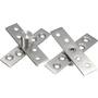 Pivot scharnier RVS, lengte 74mm, 360gr. complete set