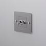 1G Double Toggle Switch/Steel