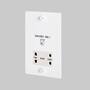 115V/230V Shaver Socket - White - White Interior