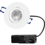 Smooth kantelbare inbouwspot rond wit+ Triac driver