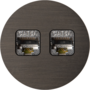 Rond 2.0 Multifit Data port  2 Keystones- s. trim - dark bro