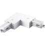 Bocht 90° 1-fase rail wit, binnen