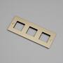 3G Wall Plate/Modules Only/Brass