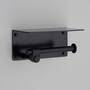 Toilet Roll Holder/w/ Shelf/190Mm/7.5 Inches/Cast