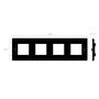 4G Wall Plate/Modules Only/Black