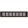 Luchtrooster 480x80mm aluminium zwart geeloxeerd