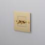 1G Double Toggle Switch/Brass