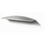 Greep 142x23x10mm mat metallic aluminium hartafstand 96mm