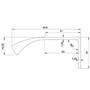 Greep 10x40mm mat zwart geborsteld