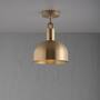 Forked Ceiling/Brass/Medium Brass Shade