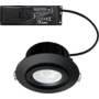 Aosta kantelbare IP44 inb. Spot zwart 2700K -6W+Triac driver