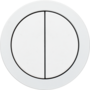 Rond 2.0 Push button 4X- s. trim - white alu