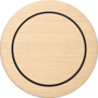 Rond 2.0 Push button 2X- s. trim - brushed brass