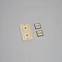 2G Wall Plate/Vertical/Brass