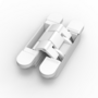 Scharnier invisible NEO-M6 mat wit, RAL 9016, VE=9