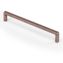 Greep BASIC rustiek koper 328x8x28mm, hartmaat 320mm