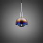 Forked Pendant/Steel/Medium Burnt Steel Shade/Medium S
