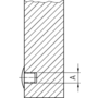 Afdekkap zwart, stift 5mm, kop 6.6mm