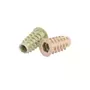 Rampabus conisch M6/12,5x20mm met rand, geel verzinkt, SW6