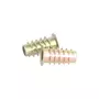 Rampabus conisch M6/12,5x20mm met rand, geel verzinkt, SW6