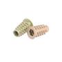 Rampabus conisch M6/12,5x20mm met rand, geel verzinkt, SW6