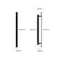 Pull Bar/Plate/Linear/Medium 290Mm/Brass (Non US)