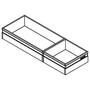 CubiSoft SET voor ladediepte 450mm, hoogte 62mm, 1x