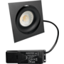 Cádiz kantelbare inbouw vierkant zwart + Triac driver