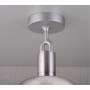 Forked Ceiling/Steel/Large Burnt Steel Shade/Large Opa