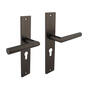 Deurkruk Bastian op schild 245x45mm PCgat 55mm