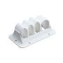 Kabelklem wit 110x65x42mm voor 4 kabels